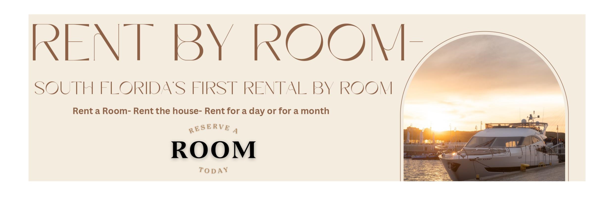 Rent by Room- South Florida Platform to rent Room's in a House